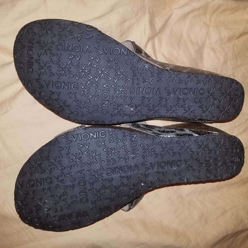 Vionic Danette Platform Slide Snake Sandals - image 6